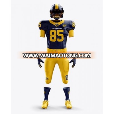 Dry Fit  Wear Custom Detailed Design Sublimated Printed American Football Uniform