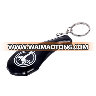 Custom Logo Brand Design Printed Mini Taekwondo Kick Pad Keychains Keyring