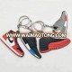 Wholesale 2D Rubber PVC Mini Air Max Jordan Basketball Shoes Sneaker Keychain